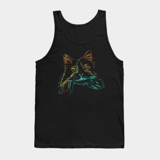 Fluffy Tuxedo Kitty Tank Top